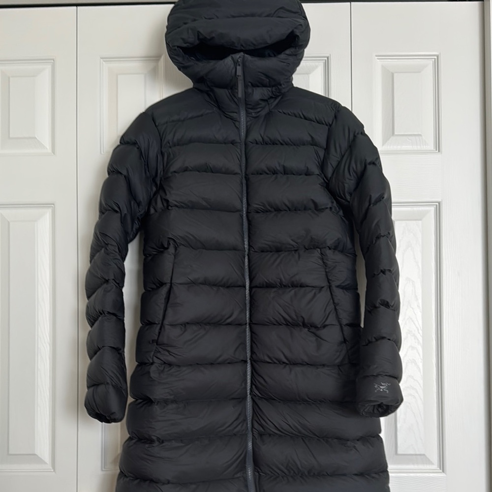 Women's Grey-Blue Puffer Jacket